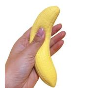 Squeeze Banana Toy, Soft Slow Rebound, Yellow Sensory Stress Reliever, Fun Play Item with Realistic Skin Texture, Novelty Gift for Party Favors Kids Adults Desk Toy Relaxation Use