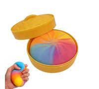 Squeeze Bun Toy - Colorful Fun Stocking Stuffers, Kids Adult Squeeze Dough with Relieving Stress, Cool Desk Toy, Fidget Accessory, Calming Tool for Children Adults Teens Work Study