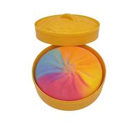 Squeeze Bun Toy, Soft Squish Dough Toy, Colorful Cute Sensory Dough Fidget Toys for Fun Playtime Relaxation Kids Adult Hands on Entertainment Easter Basket Classroom Home Office, 3.35x3.35x2.36 Inches