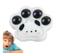 Squeeze Cat Paw Toy, Cartoon Cat Paw Fidget, Safe Multi-Functional Toys, Goodie Bag Stuffer for Children's Day, Thanksgiving, Partys Celebrations, 6cm White Pink Black