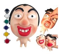 Squeeze Fidget Toy,Soft Sensory Interactive Squishy Toys,Slow-Rise Relaxation Toys for Adults,Fun Prank and Sensory Game for Party Favors,Classroom Prizes,Stocking Stuffers (Pancake Face)