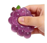 Squeeze Fruit,Relaxing Realistic Fidget Gadget | Squeeze Grape Hand Sensory Toy,for Adults Boys Girls Children Classroom Home Car Rides Travel School Commuting
