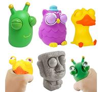 Squeeze Juguetes 4 Piezas, Squishy Squeeze Juguetes, Bolas Antiestres, Popping Out Eyes Squeeze Toys, Juguetes Antiestres Squeeze, Antiestres Adultos, Juguetes Antiestres Niños