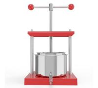 SQUEEZE master Prensa de frutas 0,8 galones/3 litros, tintura de queso hierbas fruta vino prensa manual, acero inoxidable y hierro para jugo, sidra, vino, aceite de oliva