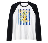 Squeeze Me Lemon Quote Cute Citrus Fruit Juego de Palabras de Verano Camiseta Manga Raglan