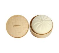 Squeeze Meat Bun Gyoza Toy - Productos para Aliviar El Estrés De Baja Resiliencia con Vaporizador | Juguete Masticable Y Exprimible Squishy Feel | Juguete Antiestrés Time Presente (tamaño Grande