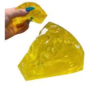 Squeeze Sensory Toy, Stress Relief Calming Relaxation Fidget Gadget & Soft Cheese Figure Long Tail Reduction Toy, Sensory Squeeze Stress Ball for Students Adults Home Classroom Travel