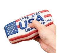 Squeeze Stress Toy Bar - 250th Independence Day Calming Sensory Fidget Prop | Soft Squishys PU Foam Design, Anxietys Reliefs Hand Toy for Home School Classroom Dorm Travel Road Trips