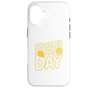 Squeeze The Day Funny Lemon Carcasa para iPhone 16