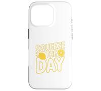 Squeeze The Day Funny Lemon Carcasa para iPhone 16 Pro