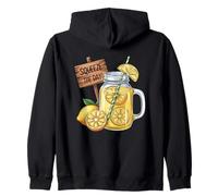 Squeeze The Day Lemon Jar Motivación Sudadera con Capucha