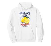 Squeeze The Day Retro Limonada Limón Verano Fruta Diseño Sudadera con Capucha