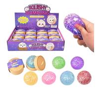 Squeeze Toy Dumpling, Stretchy Stress Relief Toy, 2.09x1.77 Inches Food Steamer Inspired Sensory Squeeze Toys with Soft Elastic Design, Relaxing Fidget Toys for Kids and Adults