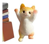 Squeeze Toy, Raise Hands Cat, Interactive Soft Texture, Lightweight Flexible Doll, Stress Relief Toys, Ideal for Kids Students, Classroom Use, Workplace Gift, Birthday, 13x7x5cm