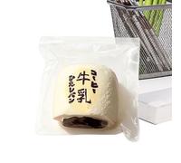 Squeeze Toys, Bread Shape Game, 3.15x2.76 Inches Stress Play, Slow Rising Foam with Comfort, Novelty Item with Style, Fun Accessories for Christmas Birthday Holiday Spring Party Classroom School Girls