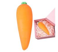 Squeeze Toys, Carrot Shape Stress Relief Fidget Toy, Soft Sensory Anti Hand Grip Toy, Novelty Party Favor, Portable Calm Down Toys, 5.1in, for Home School Classroom Dorm