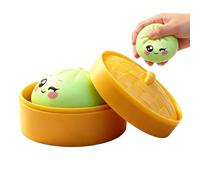 Squeeze Toys for Kids - Colorful Ultra-Soft Steamed Buns, Shape Desktop Ornaments with Fun Design, Fun Squeeze Toys Adults Children, Teens Boys Girls Adults Women Men