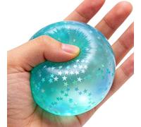 Squeeze Toys - Slow Rising Stress Balls, Glitter Squeeze Ball with Soft Texture, Desk Accessories, Stress Relief Toy, Sensory Fidget Ball for Adults Men Women Kids Classroom Home Office