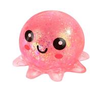 Squeeze Toys - Soft Relief Octopus Sensory Game, Funny Pocket Stress Balls with Vibrant Neon Colors, Hand Strengthening Squeezable Texture, Ideal for Silent Fidgeting During Workplace Meetings