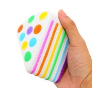 Squeeze Toys - Thermoplastic Rubber 12.7cm | Rainbow Cake Slow Rising Stress Toy, Food Shape Finger Fidget Sensory Toy | For Men Women Kids Home Classroom Office Travel Party Holiday Birthday