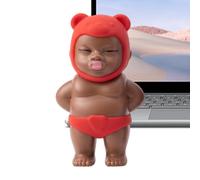 Squeeze Water Toy, Doll Squirter Figure, 5,51 in Spray Blasterr with Easy Press Action, Sturdy Polymer Water Shooter, Cute Character Style Design, Outdoor Play Toy for Beach Pool Use