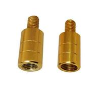 SquEqu Paquete de 2 conectores de cabeza de red de aterrizaje de pesca M8 a M12 a M8, adaptador de tornillo convertidor para redes de cebo con mango telescópico para caña de pescar y gancho extensible