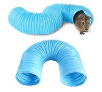 SquEqu Paquete de 2 tubos y túneles plegables para hámster, juguete de tubo de entrenamiento para conejillos de indias, chinchillas, jerbos, ratones, hurones, conejos, ratones y ratas de mascotas