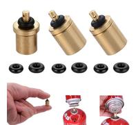SquEqu Paquete de 3 adaptadores de recarga de gas, puntas de blastocisto, conector de boquilla de válvula de inflado para cartucho Thermacell, recarga de cilindro de butano, tanque de gas, estufa de