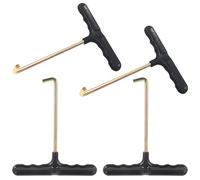 SquEqu Paquete de 4 herramientas de tracción de resorte para trampolín, extractor de extensión con gancho en T con mango ergonómico, kit de herramientas de tracción de resorte para trampolín al aire