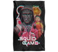 Squid Game Front Man and Guards Manta súper Suave con Tacto Sedoso - 91 x 147 cm
