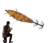 Squid Jig - Jigs Fishing Lures Hooks Squid Jig Que Brillan En La Oscuridad, Con Su Simulación Realista De Un Camarón Natural | Señuelos De Arrastre Portátiles De 2.95 Pulgadas