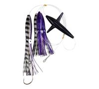 Squid Lure, Luminous Deep Sea Bait, Realistic Trolling Jig, Glow-in-The-Dark Body, Hook Movement, High Visibility Design, Perfect for Saltwater, Stream, Lake Fishing Adventures