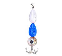 Squid Lures for Bass Fishing - LED Fishings Lures - Deep Drop Trolling Bait, Hooked LED Spoon Saltwater Deep Drop Light Lure | Night Fishing Bait for Bass Halibut Walleye Trout Offshore Trolling