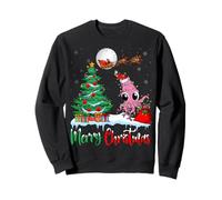 Squid Santa Hat Xmas Lights Tree Merry Christmas Squid Sudadera