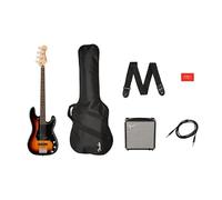 Squier Affinity Precision Bass PJ Pack, Laurel Fingerboard, 3-Color Sunburst, Gig Bag, Rumble 15