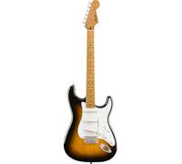 Squier by Fender Classic Vibe años '50 Stratocaster, Guitarra Eléctrica para Zurdos, Cuerpo Sólido, 2 Tonos Marrón