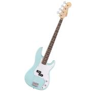 Squier by Fender Debut Collection Precision Bass, Diapasón de Laurel, Golpeador Blanco, Daphne Blue