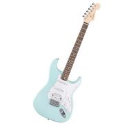 Squier by Fender Debut HSS Strat Guitarra Eléctrica, Daphne Blue | Guitarra eléctrica para niños y adultos, pastillas HSS, ideal para aprender, garantía 2 años, instrumento Fender