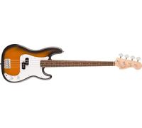 Squier by Fender Debut Collection Precision Bass, Diapasón de Laurel, Golpeador Blanco, Sunburst de 2 Colores