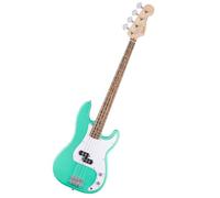 Squier by Fender Debut Precision Bass Eléctrico Principiantes Verde | Bajo eléctrico para principiantes, mástil fácil de tocar, incluye lecciones virtuales gratuitas, ideal para principiantes