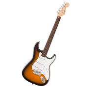 Squier by Fender Debut Collection Guitarra Eléctrica Stratocaster, Diapasón de Laurel, Golpeador Blanco, Sunburst de 2 Colores