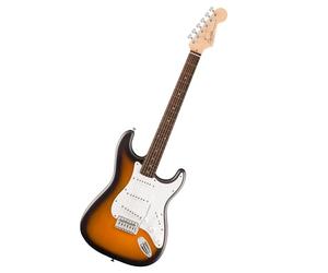 Squier by Fender Debut Stratocaster Guitarra Eléctrica Principiantes, SB | Guitarra eléctrica para principiantes, lecciones virtuales gratuitas, mástil fácil de tocar, ideal para principiantes