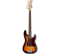 Squier by Fender Mini Precision Bass Bajo Eléctrico Sunburst | Bajo eléctrico tamaño reducido, ideal para niños y principiantes, escala corta, acabado Three Tone Sunburst, marca Fender
