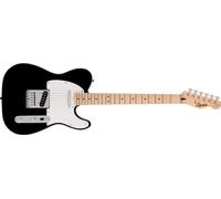 Squier by Fender Sonic Telecaster, Guitarra Eléctrica, Diapasón de Arce, Golpeador Blanco, Negro, Incluye cursos virtuales gratuitos en Fender Play