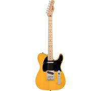 Squier by Fender Sonic Telecaster, Guitarra Eléctrica, Diapasón de Arce, Golpeador Negro, Butterscotch Rubia, Incluye cursos virtuales gratuitos en Fender Play