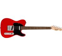 Squier by Fender Sonic Telecaster Guitarra Eléctrica, Diapasón de Laurel, Golpeador Negro, Rojo Torino