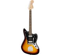 Squier de Fender Affinity Jaguar, diapasón de laurel, Sunburst de 3 colores