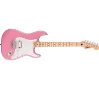 Squier Sonic Stratocaster HT H, diapasón de arce, golpeador blanco, rosa flash