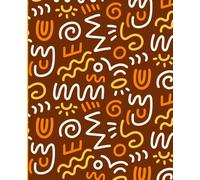squiggle notebook: creative journal, 110 lined pages, soft matte cover