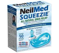 Squip NasaKleen Squeezie with Nasal Irrigation System/ Pack of 50 Saline Sachets